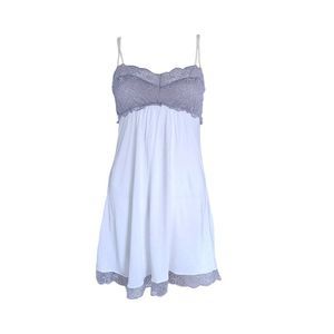 coquette lace babydoll slip dress